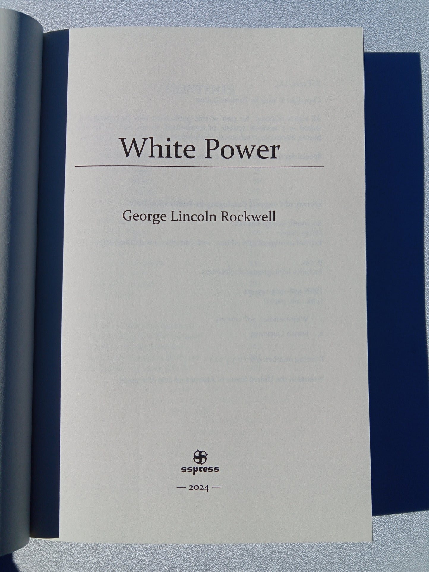 'White Power by George Rockwell PB