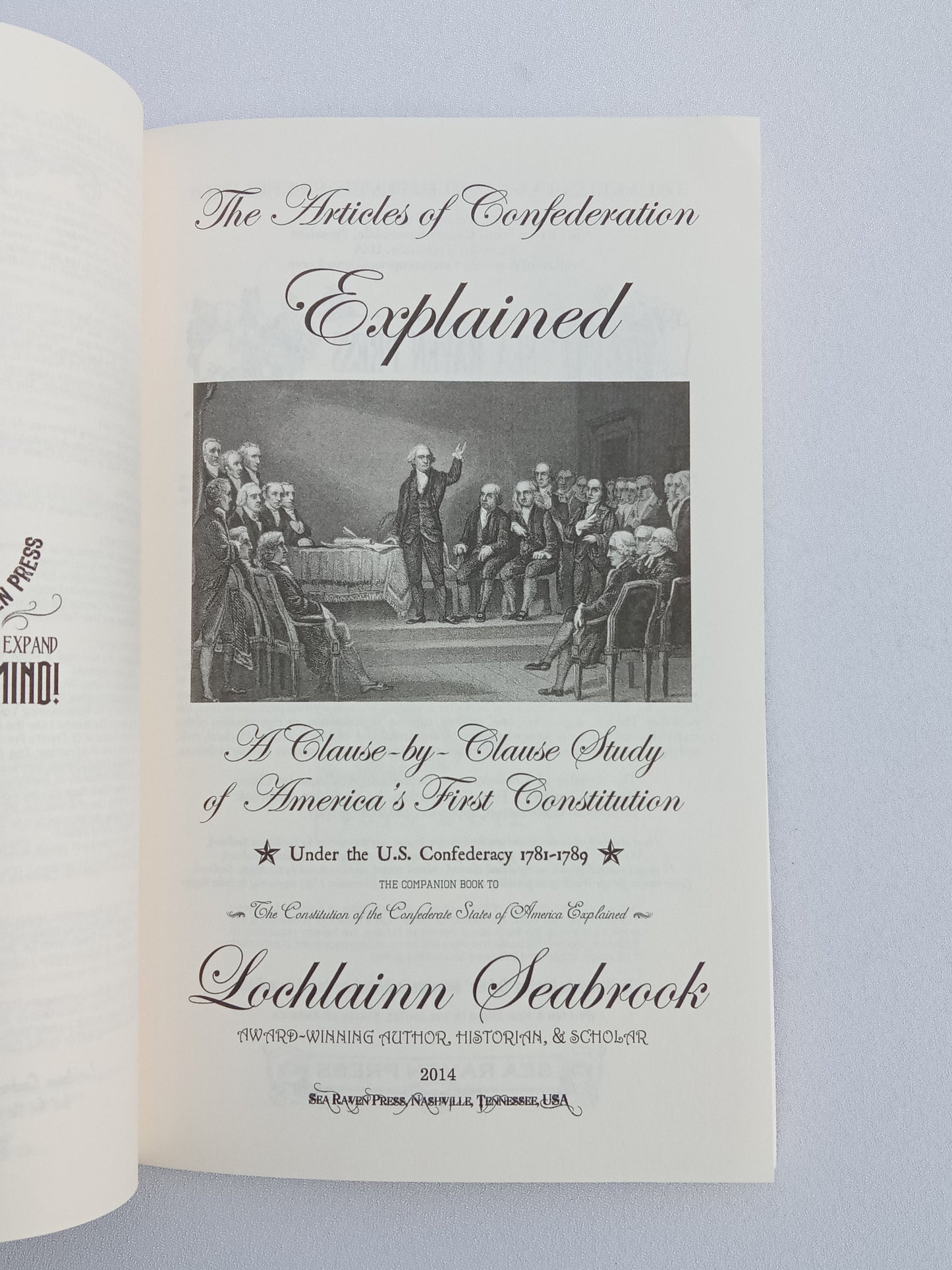 Articles of Confederation Explained by Lochlainn Seabrook PB
