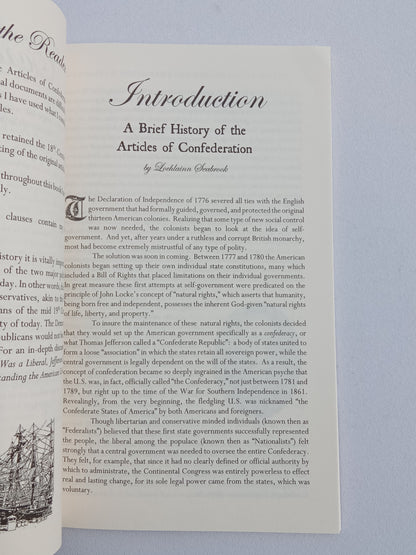 Articles of Confederation Explained by Lochlainn Seabrook PB