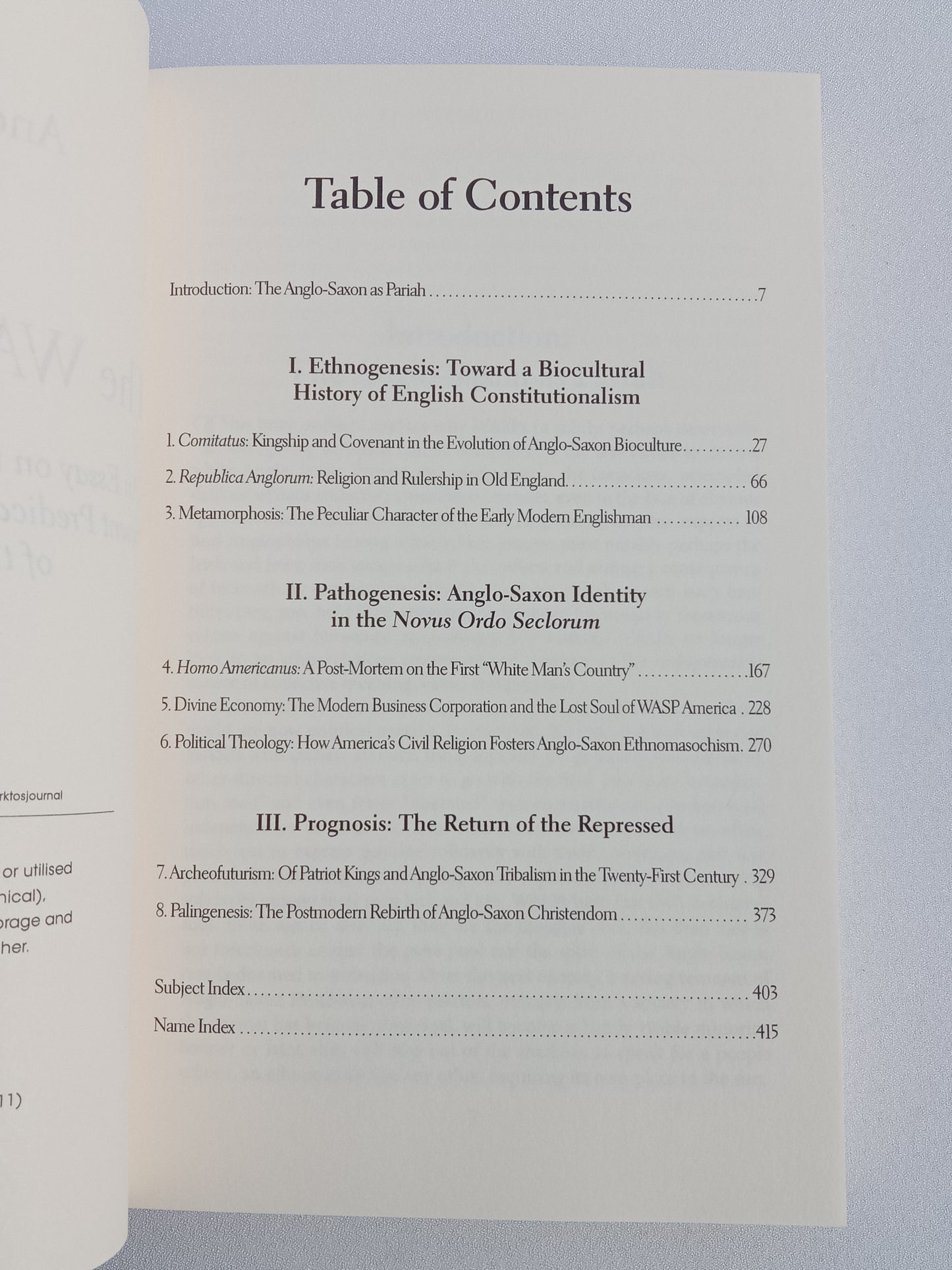 WASP Question: An Essay on the Biocultural Evolution, Present Predicament, and Future Prospects of the Invisible Race by Andrew Fraser