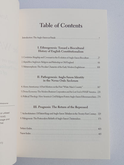 WASP Question: An Essay on the Biocultural Evolution, Present Predicament, and Future Prospects of the Invisible Race by Andrew Fraser