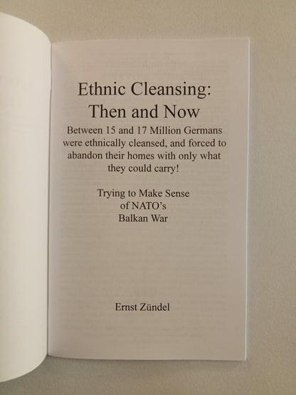 Ethnic Cleansing: Then and Now by Ernst Zundel SB