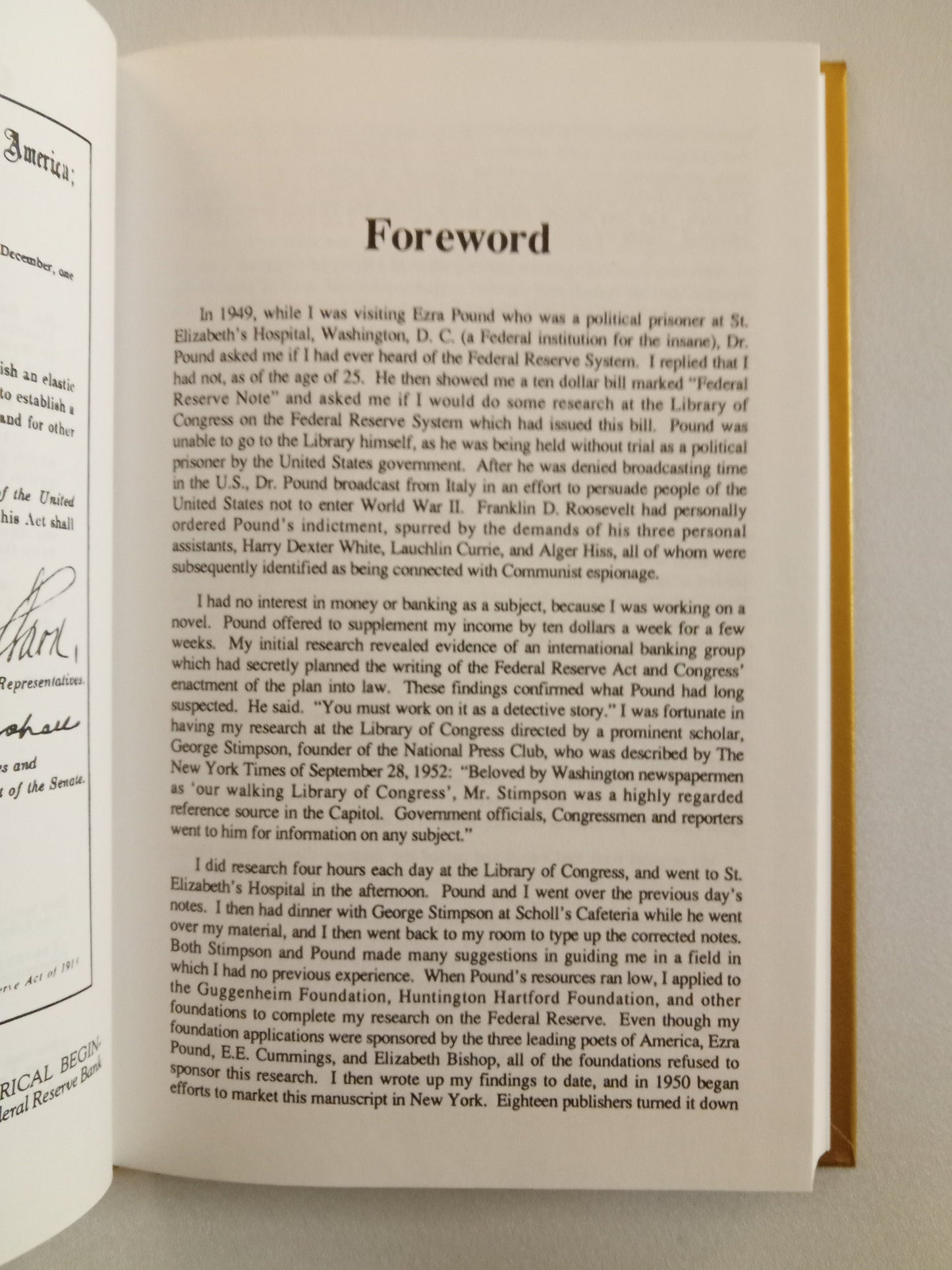 'Secrets of the Federal Reserve by Eustace Mullins
