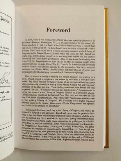 'Secrets of the Federal Reserve by Eustace Mullins