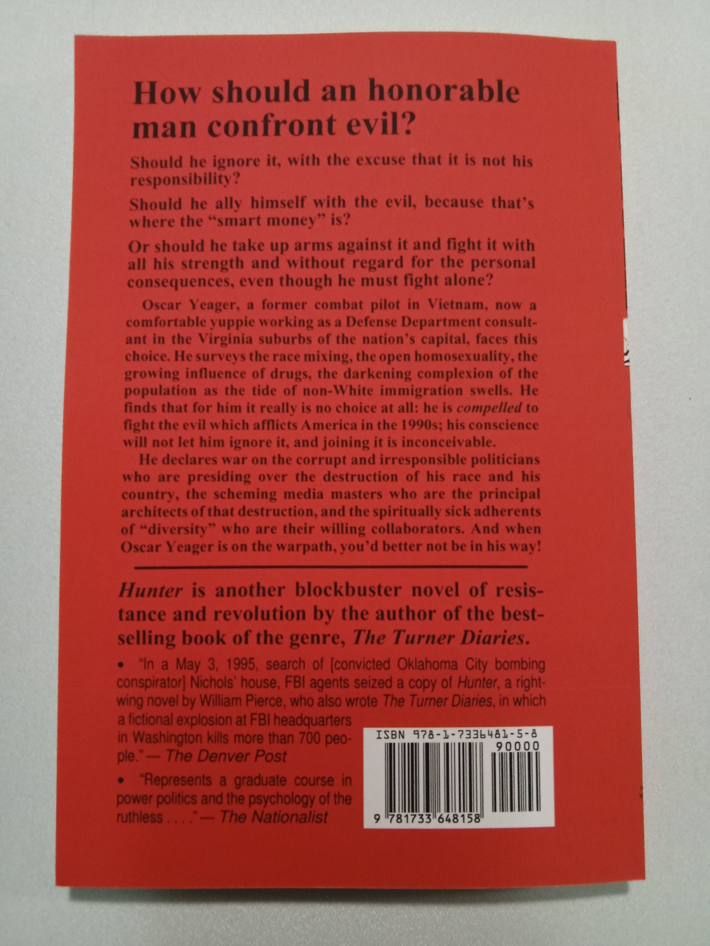 Hunter by Andrew MacDonald (William Pierce) PB