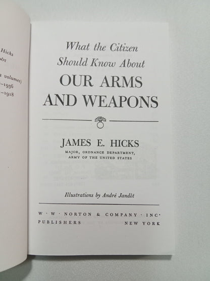 What the Citizen Should Know About Our Arms and Weapons by James Hicks