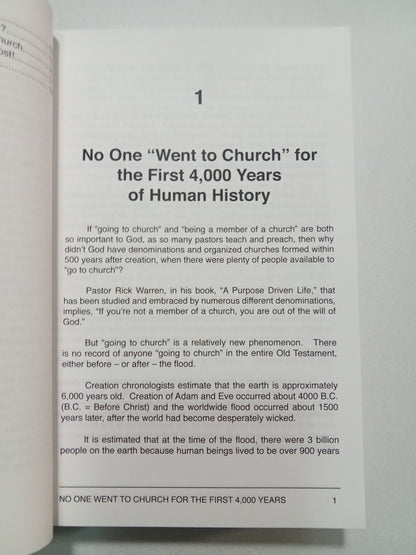 Who Started the Organized Church?: It Wasn't God! by Lorraine Day