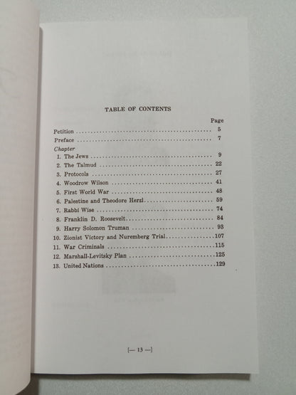 Zionists and Zionist Wall Street by George Armstrong PB