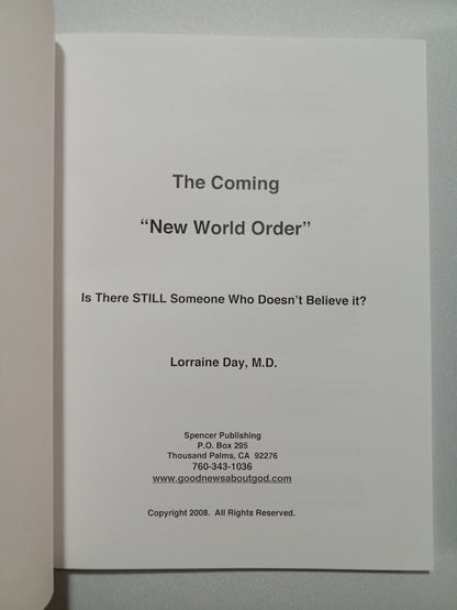 Coming New World Order by Lorraine Day PB