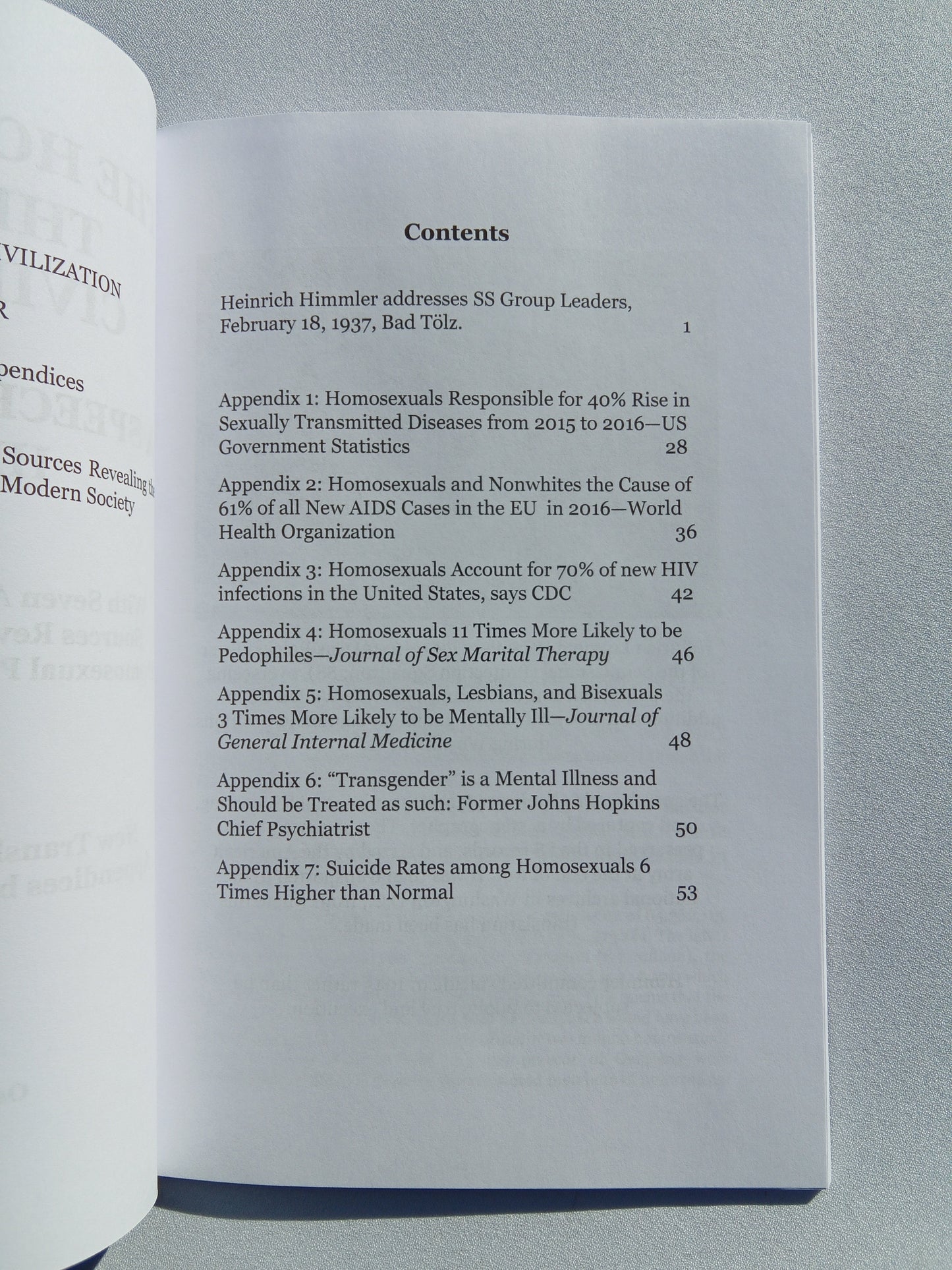 'Homosexual Threat to Civilization: A Speech by Heinrich Himmler