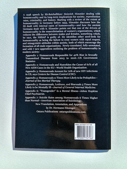 'Homosexual Threat to Civilization: A Speech by Heinrich Himmler