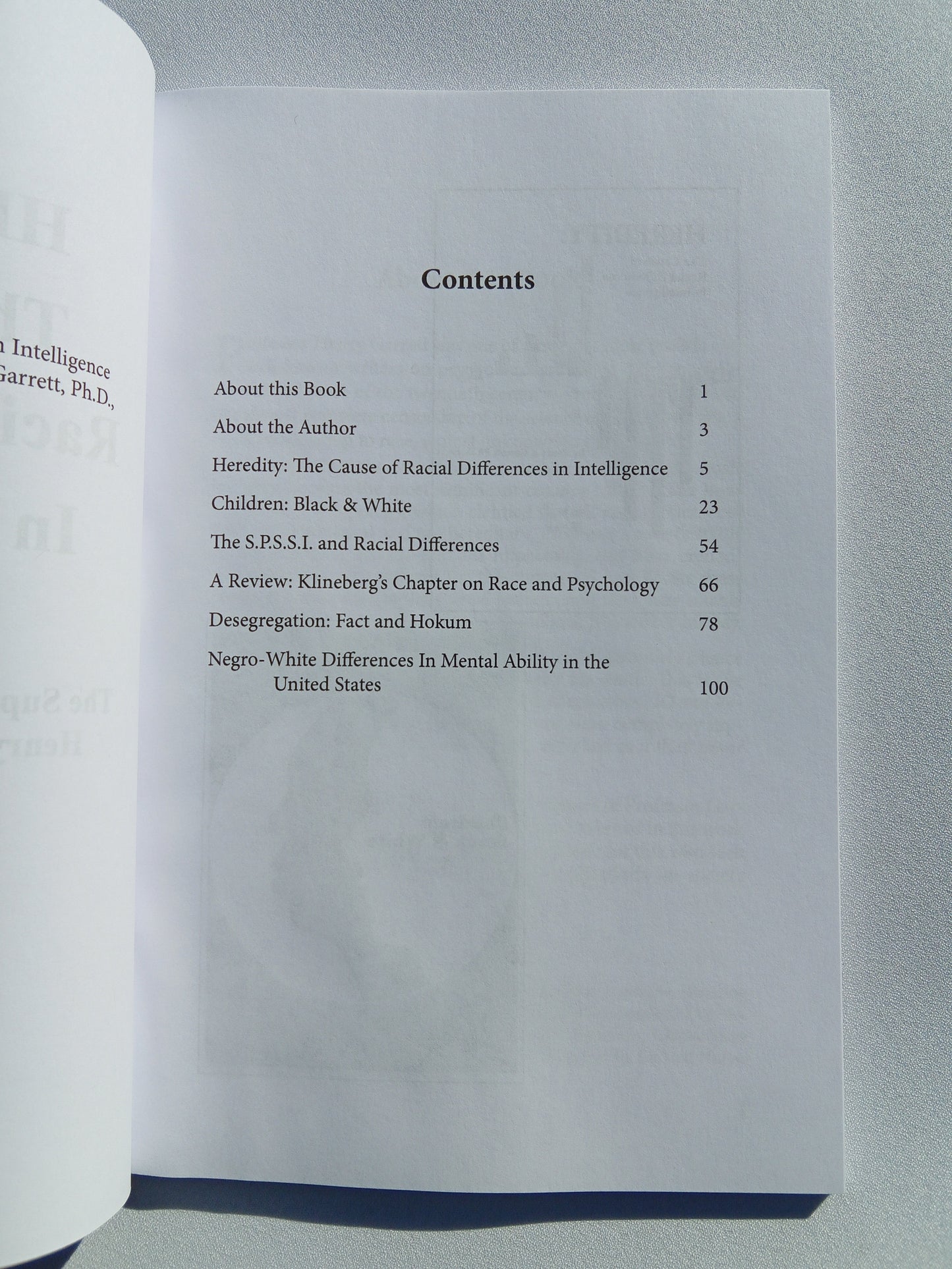 'Heredity: The Cause of Racial Differences in Intelligence by Henry Garrett