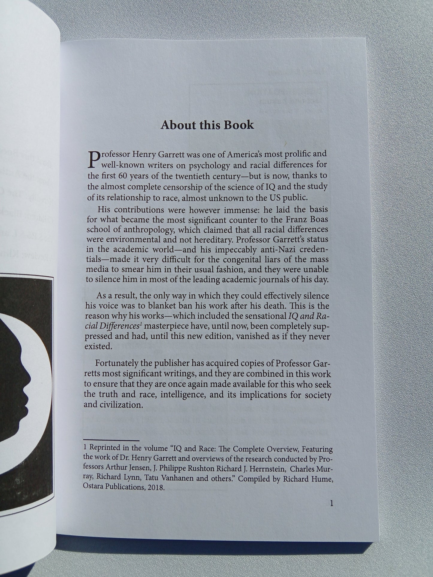 'Heredity: The Cause of Racial Differences in Intelligence by Henry Garrett