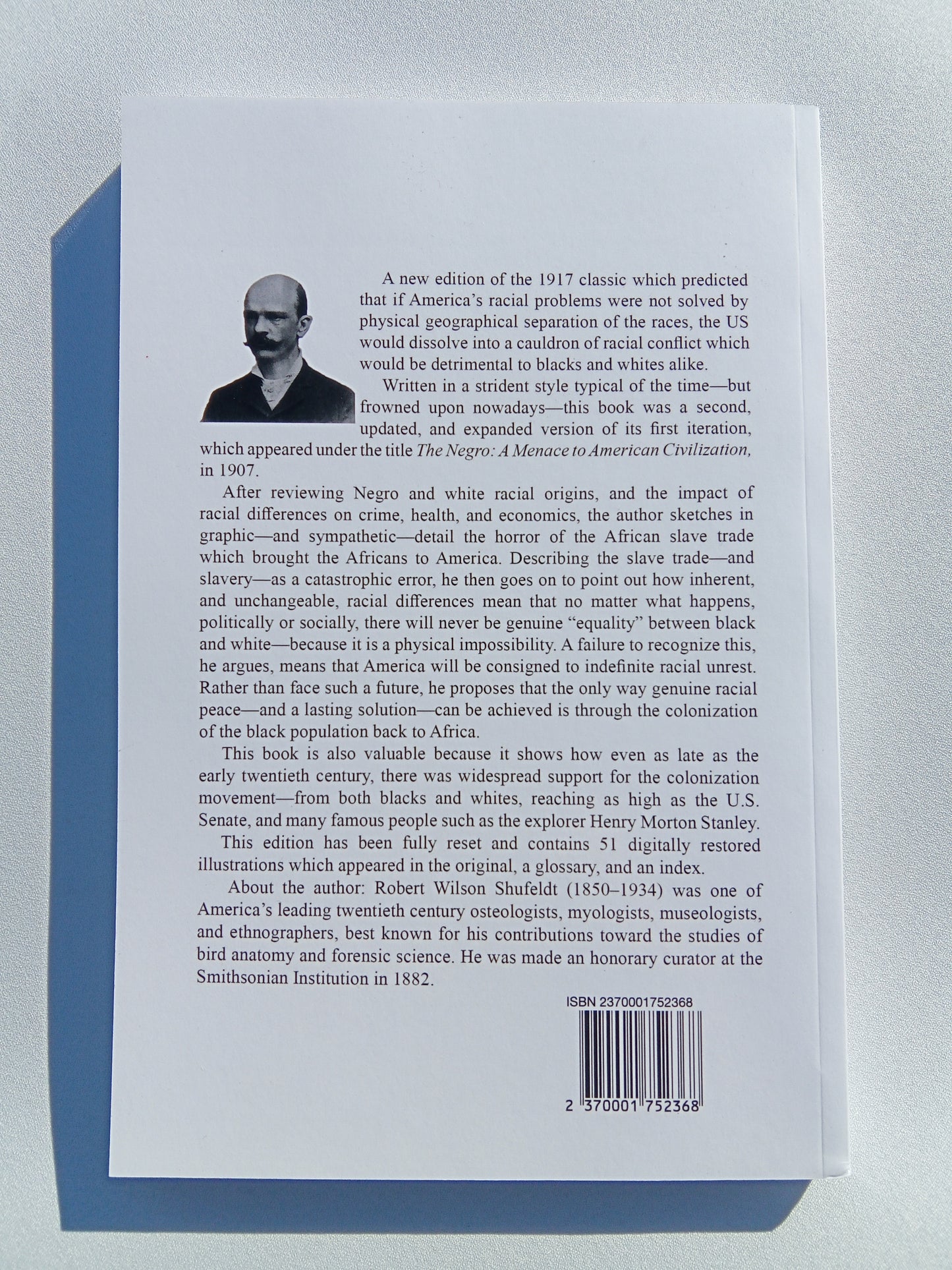 America's Greatest Problem: The Negro by Robert Shufeldt PB