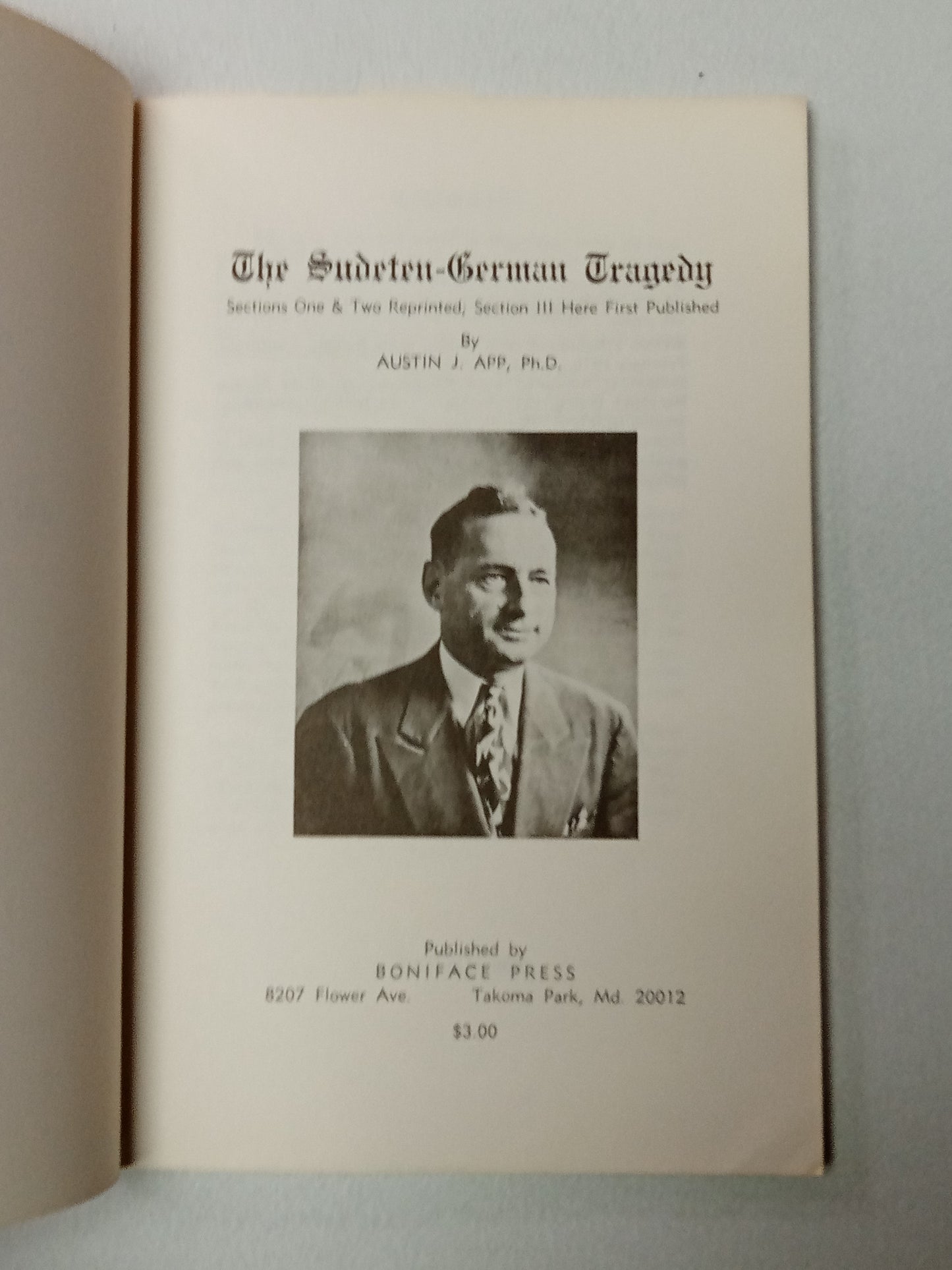 Sudeten-German Tragedy by Austin App PB