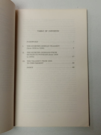 Sudeten-German Tragedy by Austin App PB