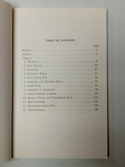 Zionists, Red and White Edition by George Armstrong