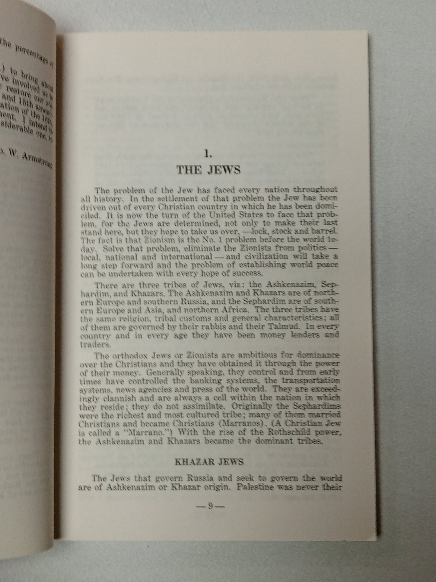 Zionists, Red and White Edition by George Armstrong
