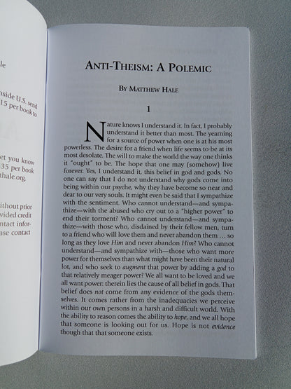 Anti-Theism: A Polemic by Matthew Hale SB