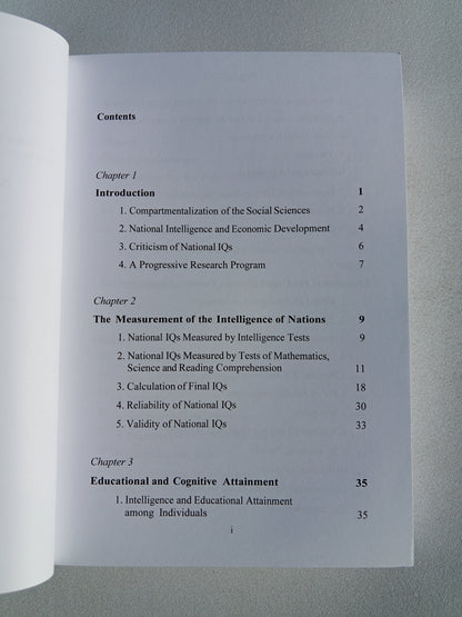 Intelligence: A Unifying Construct for the Social Sciences by Richard Lynn PB