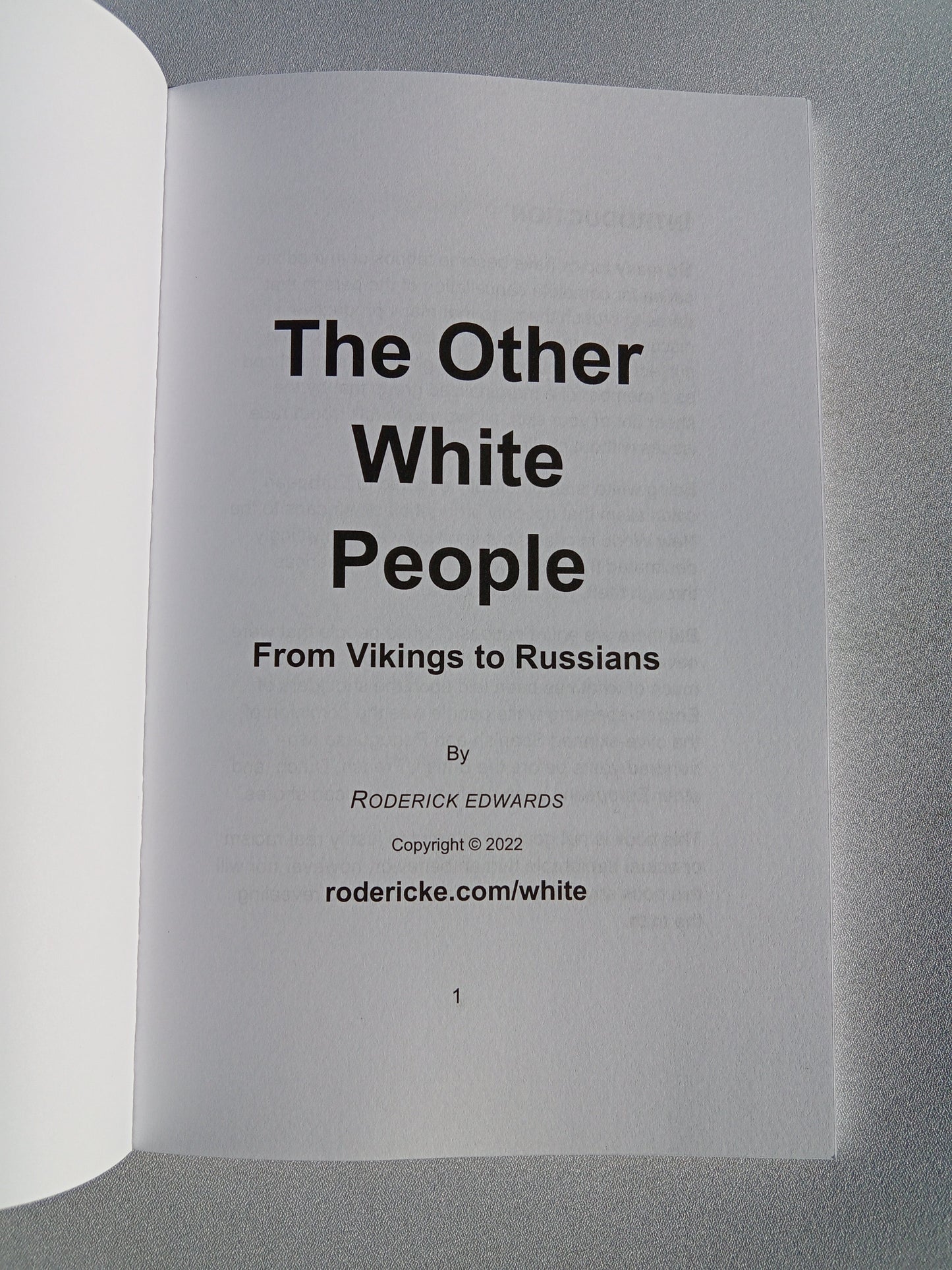 Other White People: From Vikings to Russians by Roderick Edwards