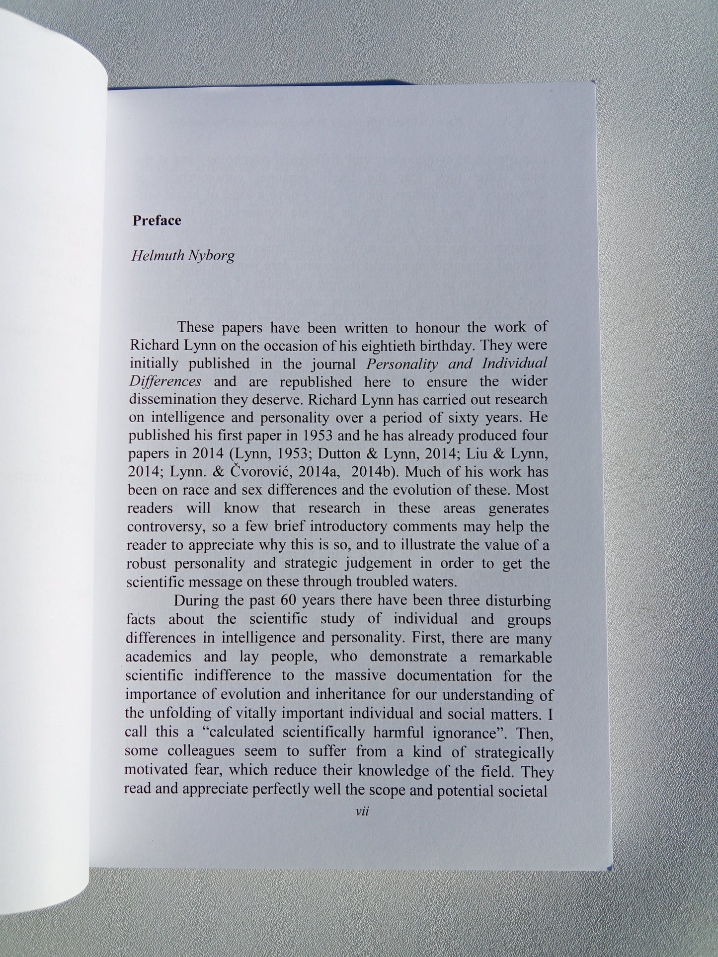 Race and Sex Differences in Intelligence and Personality by Helmuth Nyborg PB