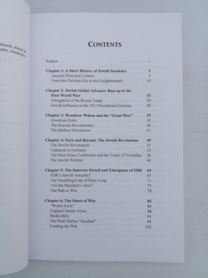 Jewish Hand in the World Wars by Thomas Dalton PB