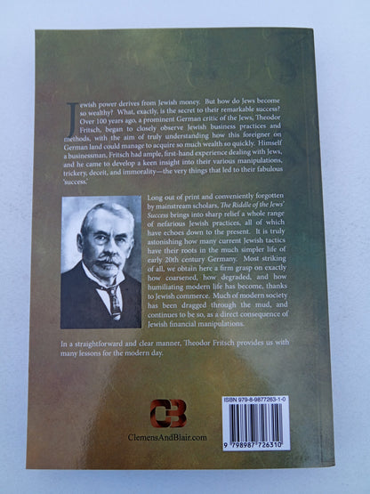 Riddle of the Jews' Success by Theodor Fritsch PB