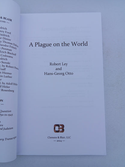 Plague on the World by Robert Ley PB