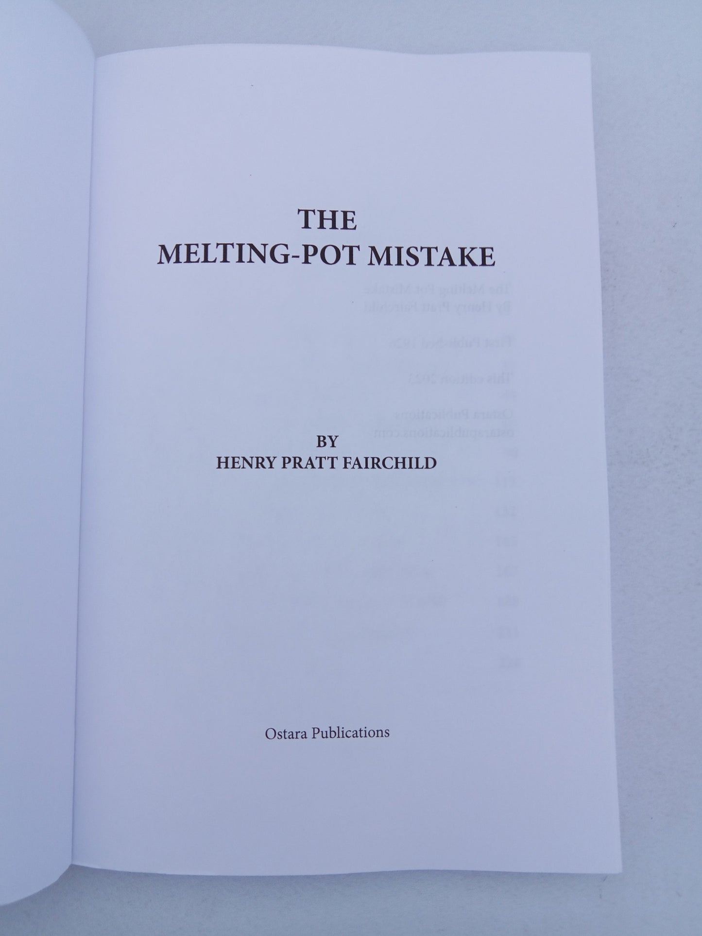 Melting Pot Mistake by Henry Fairchild