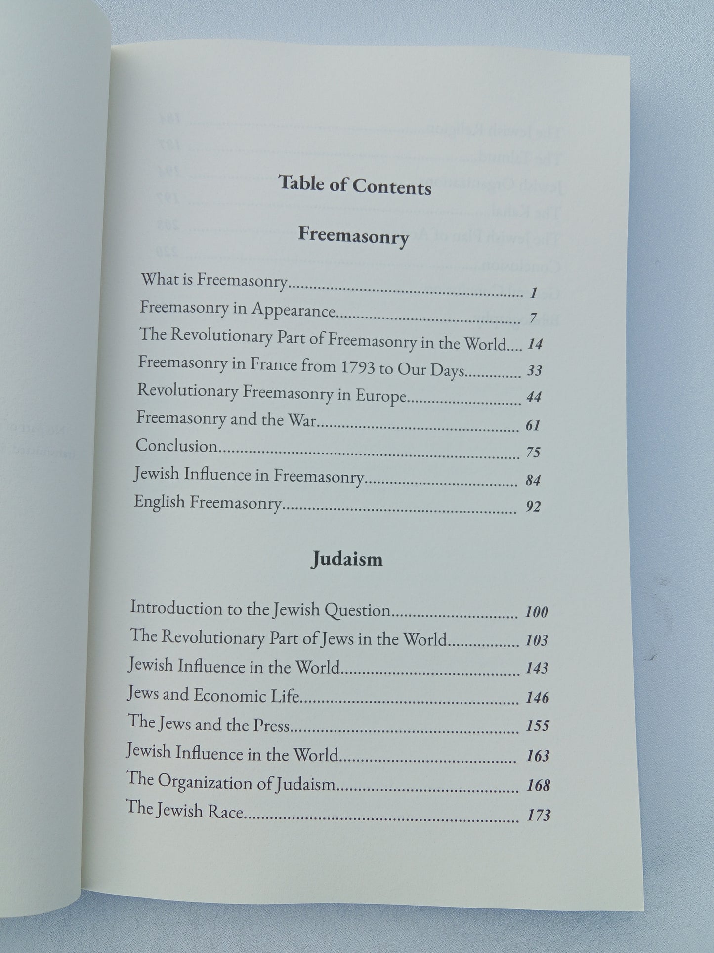 Freemasonry and Judaism: Secret Powers Behind Revolution by Leon de Poncins PB
