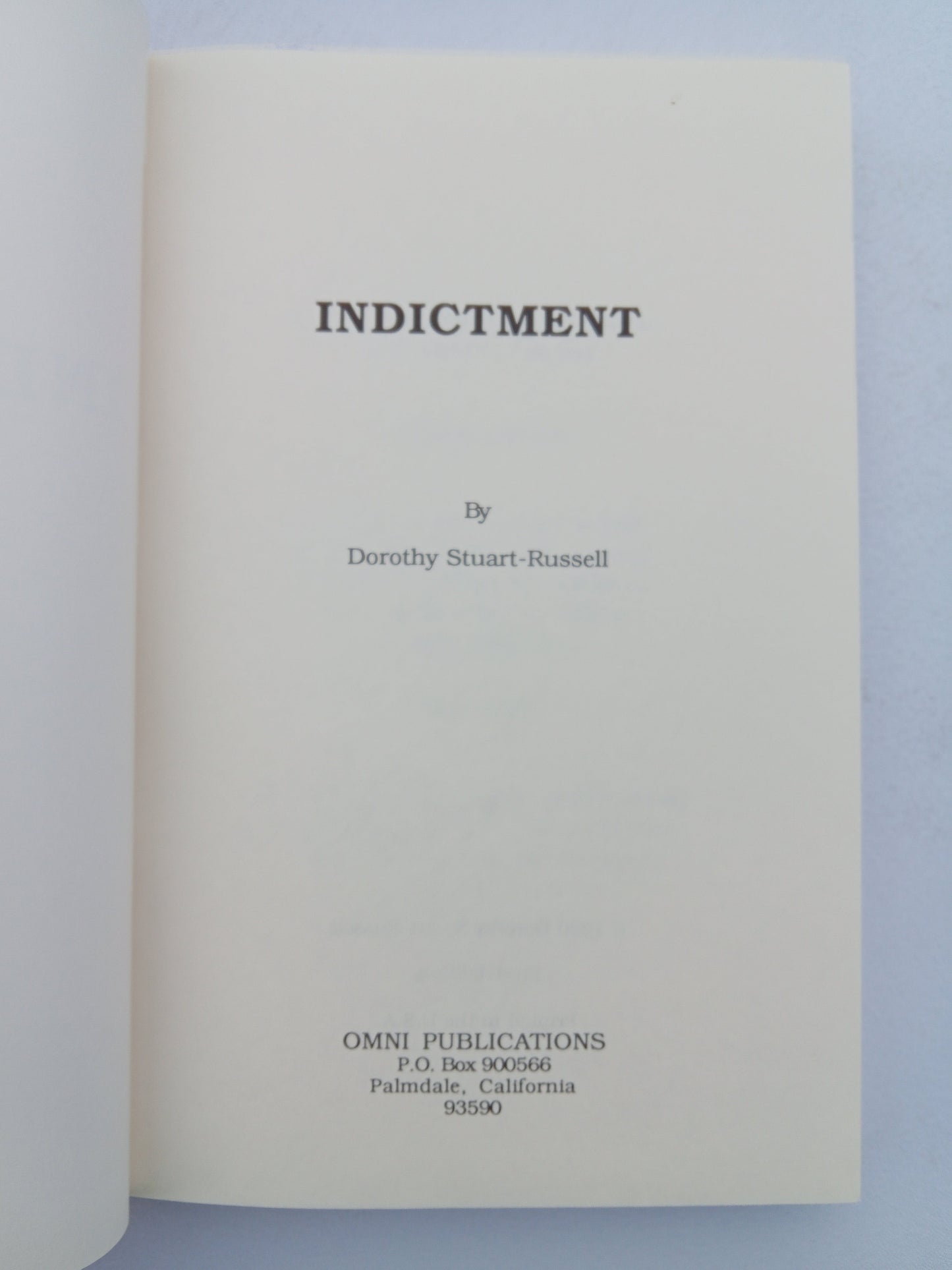 Indictment by Dorothy Stuart-Russell