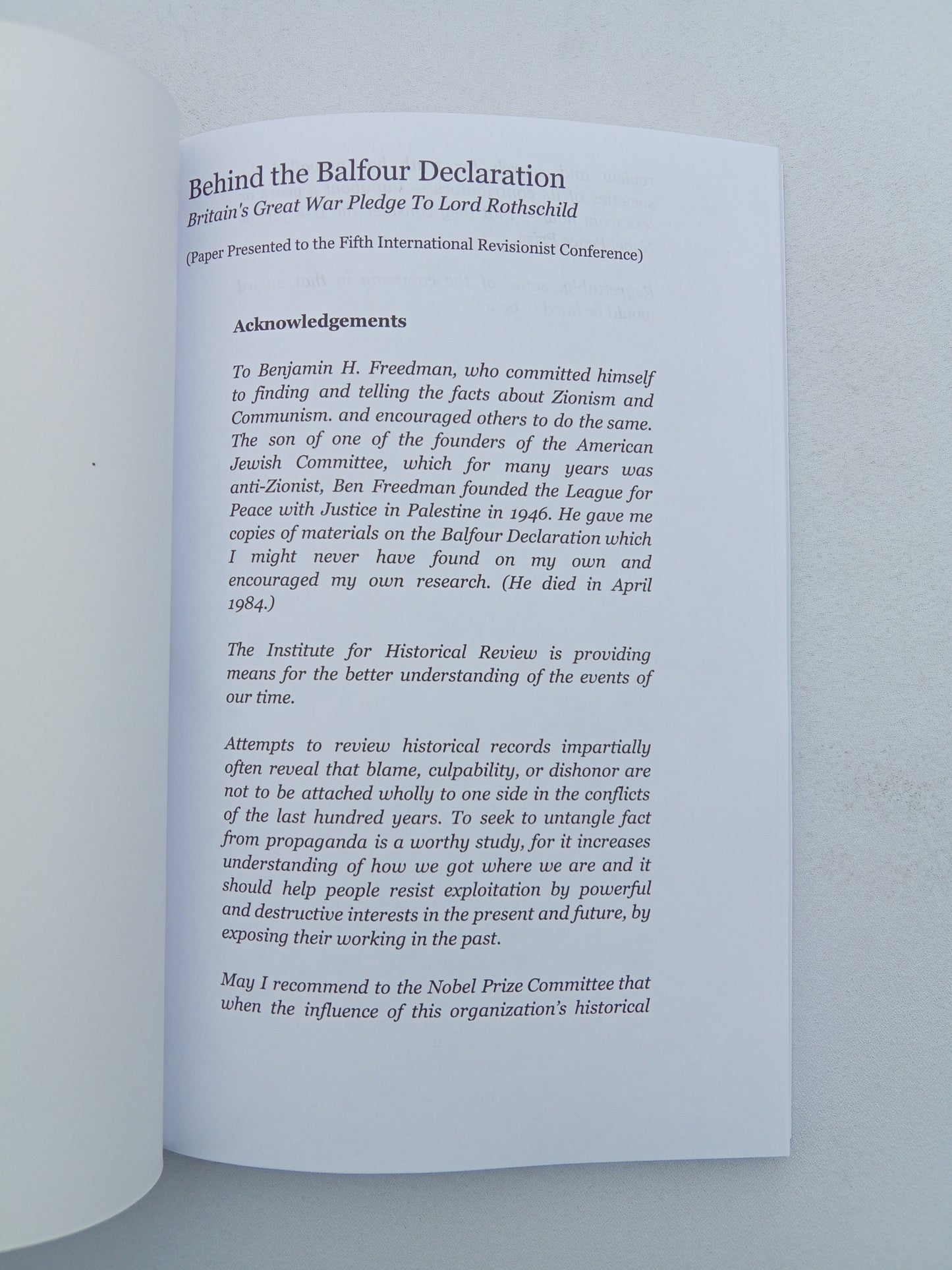 Behind the Balfour Declaration: Hidden Origins of Crisis by Robert John PB