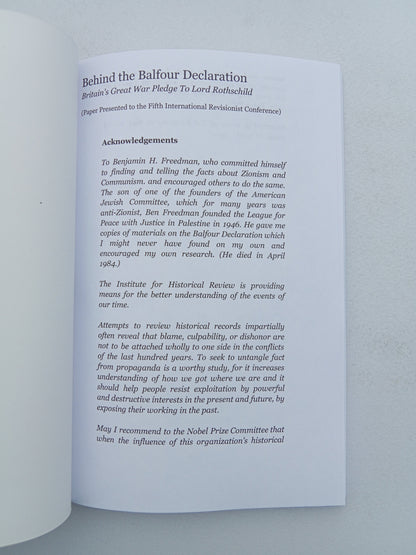 Behind the Balfour Declaration: Hidden Origins of Crisis by Robert John PB