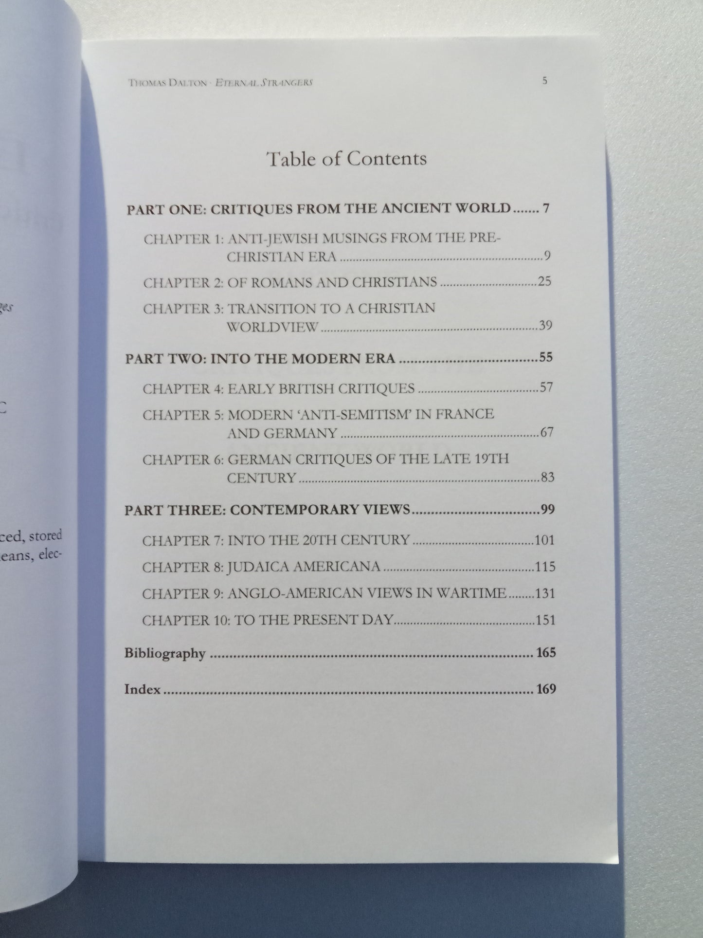 'Eternal Strangers: Critical Views of Jews and Judaism through the Ages by Thomas Dalton
