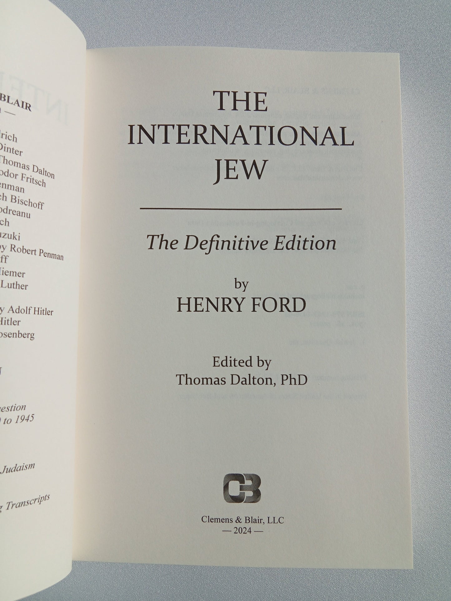 'International Jew, Definitive Edition, Volume 1 by Henry Ford