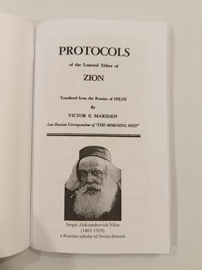 Protocols of the Learned Elders of Zion, Abridged Edition by Victor Marsden SB