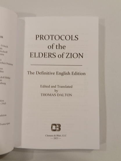 'Protocols of the Learned Elders of Zion, Definitive Edition by Victor Marsden PB