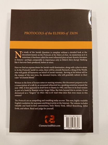 'Protocols of the Learned Elders of Zion, Definitive Edition by Victor Marsden PB