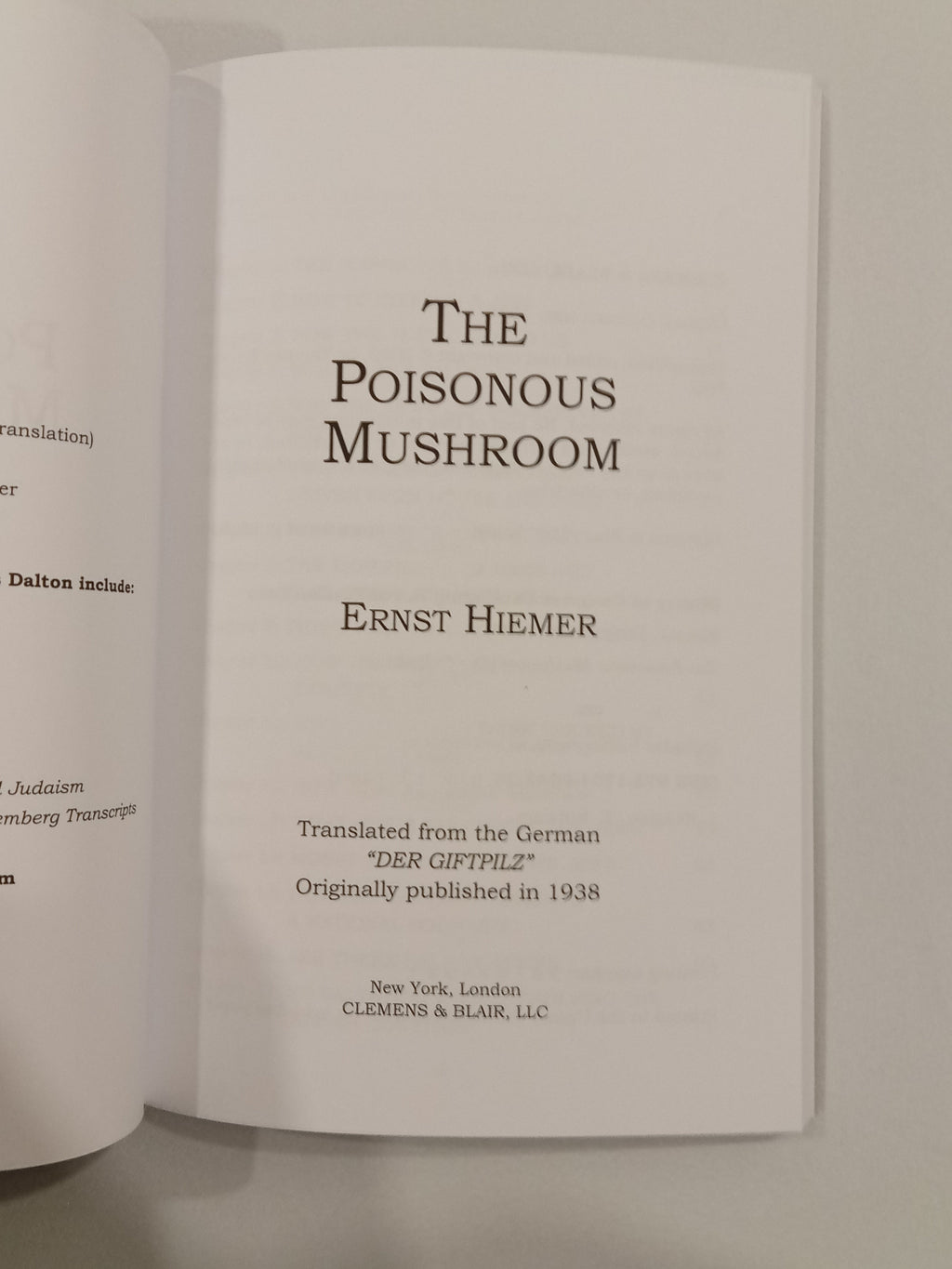 Poisonous Mushroom by Ernst Hiemer PB