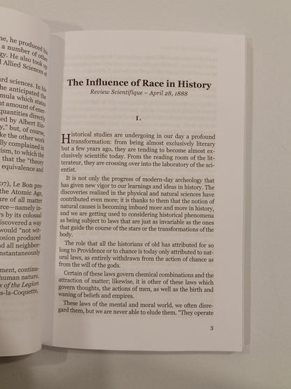Influence of Race in History by Gustave le Bon