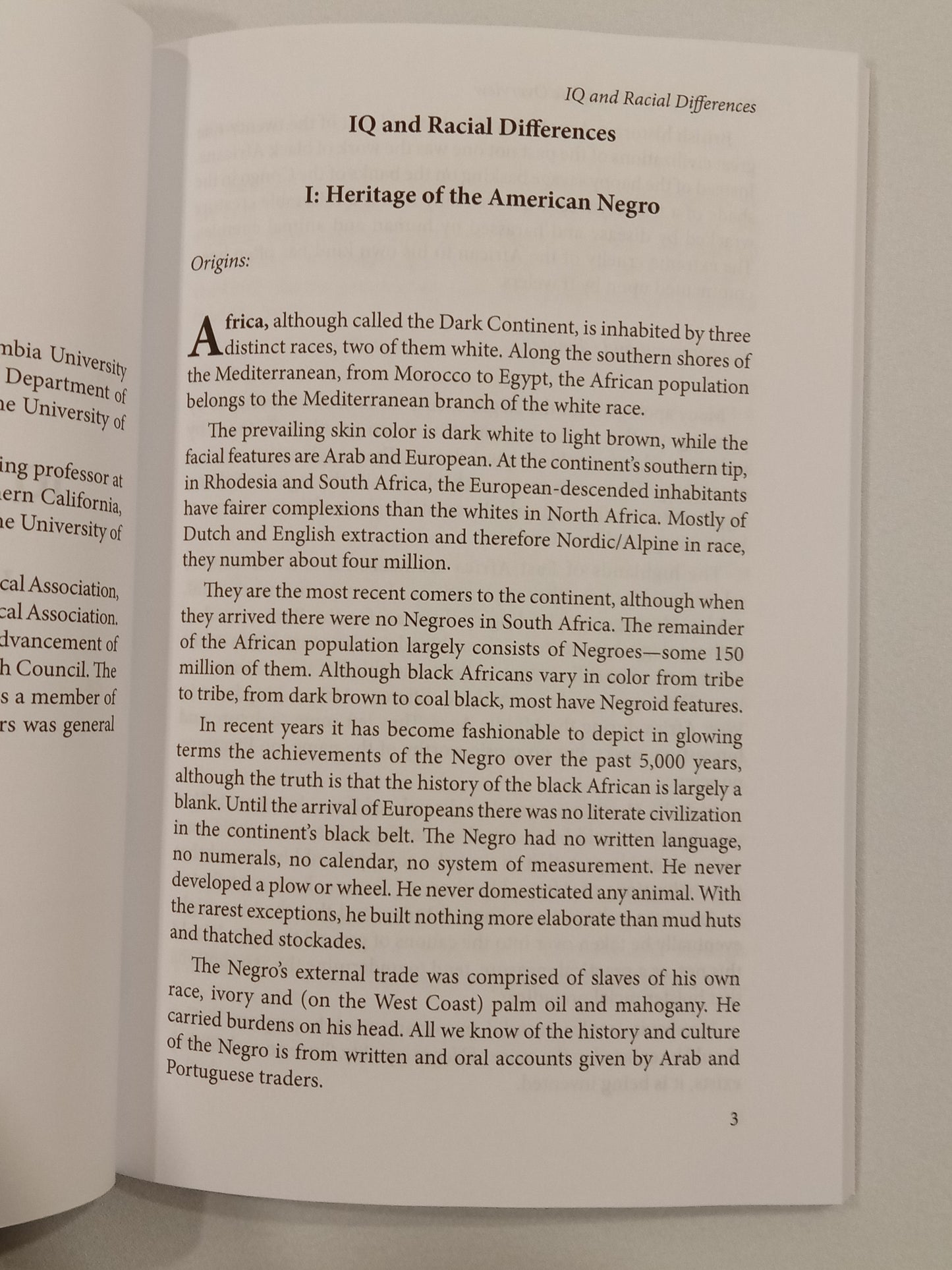 IQ and Race: The Complete Overview by Richard Hume PB