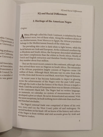 IQ and Race: The Complete Overview by Richard Hume PB