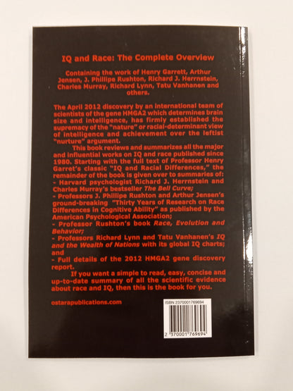 IQ and Race: The Complete Overview by Richard Hume PB