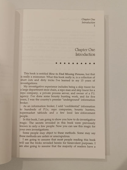 How to Find Missing Persons: A Handbook for Investigators by Ronald Eriksen