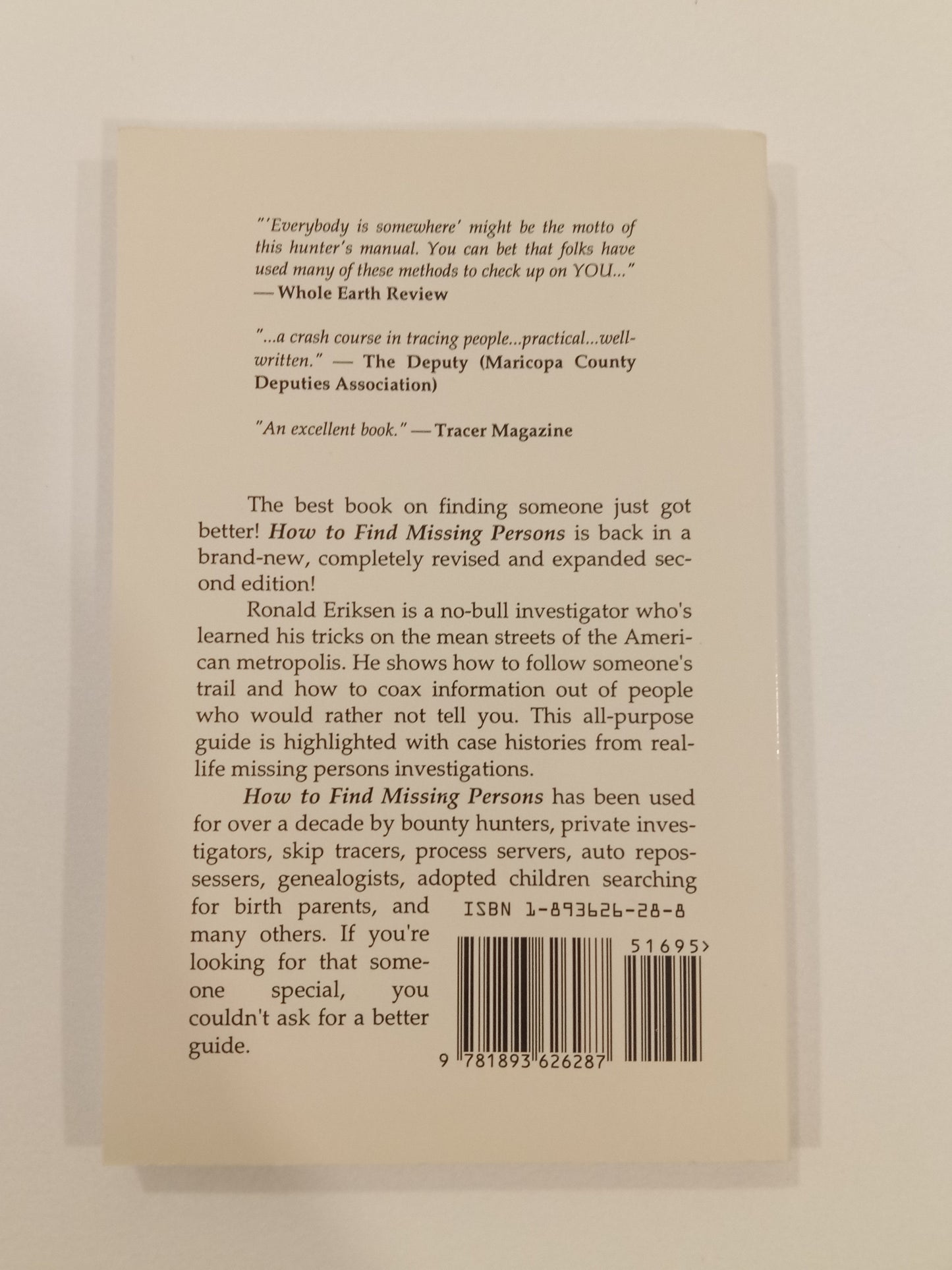 How to Find Missing Persons: A Handbook for Investigators by Ronald Eriksen