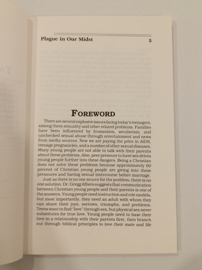 Plague in Our Midst: Sexuality, AIDS, and the Christian Family by Gregg Albers