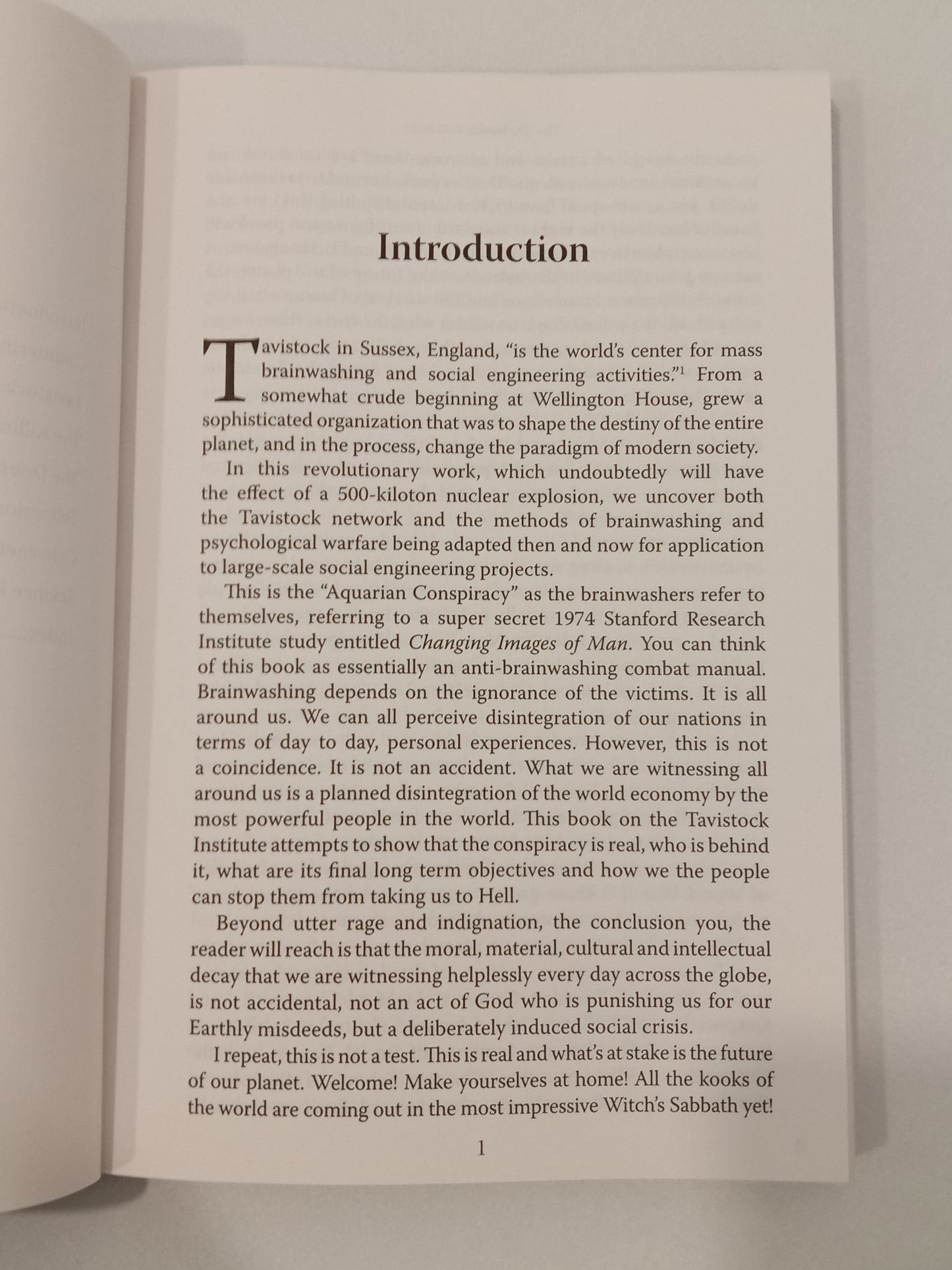 Tavistock Institute: Social Engineering the Masses by Daniel Estulin PB