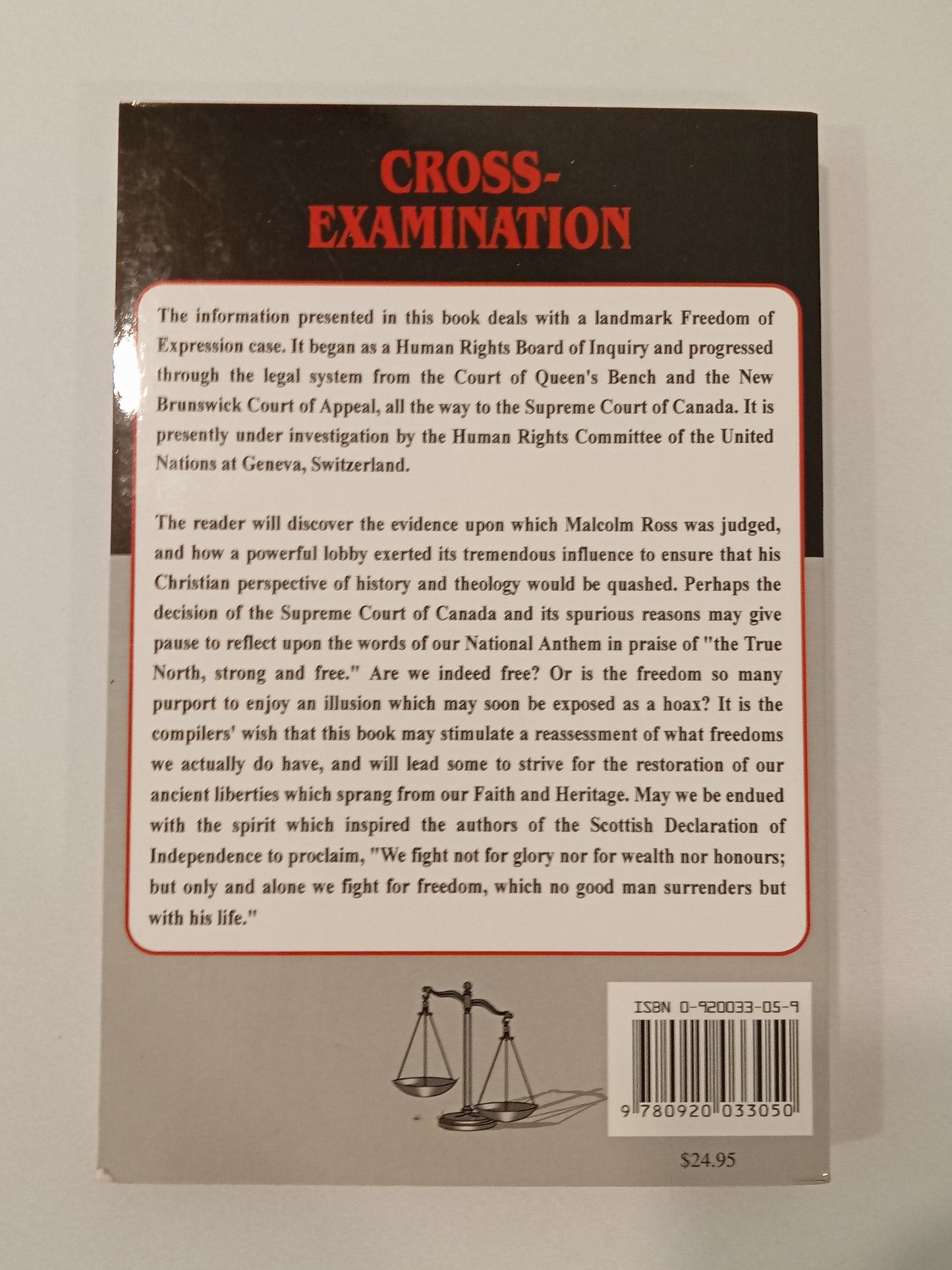Cross-Examination: Christianity on Trial by Malcolm Ross