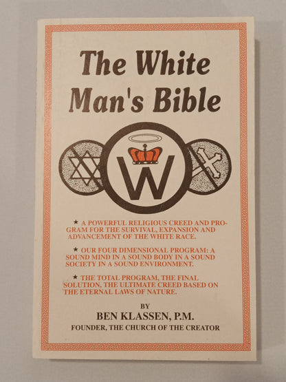 'White Man's Bible by Ben Klassen